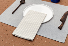Load image into Gallery viewer, Cloth Napkins - Grey Striped and Natural Striped