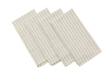 Load image into Gallery viewer, Cloth Napkins - Grey Striped and Natural Striped