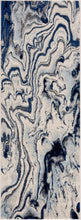 Load image into Gallery viewer, Glendon Cream Blue Marble Rug