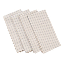 Load image into Gallery viewer, Cloth Napkins - Grey Striped and Natural Striped