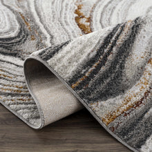 Load image into Gallery viewer, Live Marble Dark Gray Area Rug