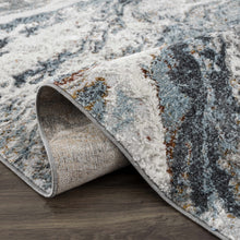 Load image into Gallery viewer, Lively Marble Blue Area Rug