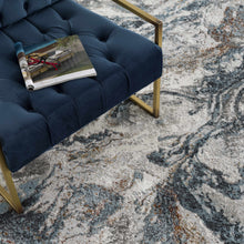 Load image into Gallery viewer, Lively Marble Blue Area Rug