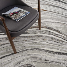 Load image into Gallery viewer, Live Marble Dark Gray Area Rug