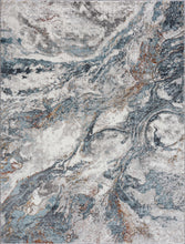 Load image into Gallery viewer, Lively Marble Blue Area Rug