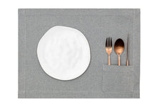 Load image into Gallery viewer, Placemats with Pocket, Set of 4 - Denim
