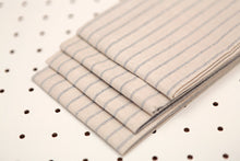 Load image into Gallery viewer, Cloth Napkins - Grey Striped and Natural Striped
