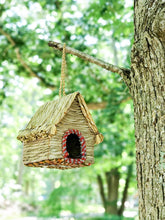 Load image into Gallery viewer, Seagrass &amp; Sari Birdhouse - Cabin
