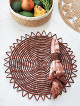 Load image into Gallery viewer, Surya Woven Palm Fiber Placemat - Brown (Set of 2)
