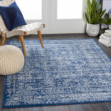 Load image into Gallery viewer, Michie Dark Blue Area Rug
