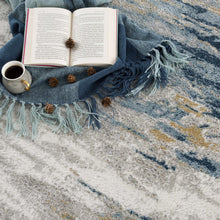 Load image into Gallery viewer, Live Marble Blue Area Rug
