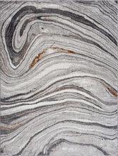 Load image into Gallery viewer, Live Marble Dark Gray Area Rug
